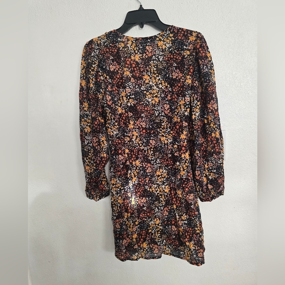 NWT Aura The Label Ember Print Wraping Mini Dress Size Medium - Picture 3 of 12